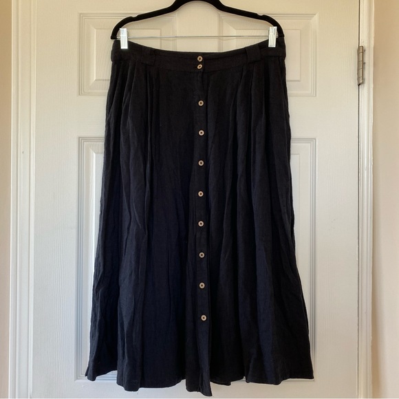 NWOT Free People Black This That Skirt - Picture 2 of 16